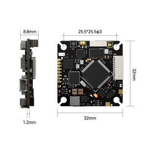 Controlador de Velocidad Electrónico Integrado IFlight Borg F7 AIO 2-4S con Antena ELRS de 2.4GHz, Caja Negra de 16MB, ICM42688, Metálico, para Dron FPV - Product Image 4