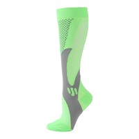 Chaussettes de sport pour adultes, respirantes, à séchage rapide, spécialisées dans le cyclisme en plein air, avec logo personnalisé, chaussettes de compression en nylon