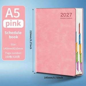 Cuaderno Personalizable con Agenda 2027, Libro de Registro de Eficiencia Laboral, Planificador para Gestión de Tareas Diarias y Mensuales, para Oficina, Escuela y Academia - Product Image 2