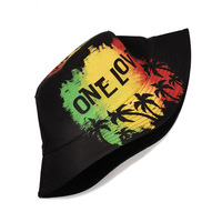 Moda verano viaje Playa Sol gorras para hombres mujeres letra impresión Panamá gorra pescador sombreros Rasta León cubo sombrero