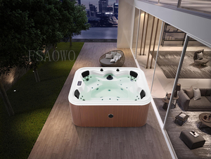 Bain à remous <span class=keywords><strong>acrylique</strong></span> pour <span class=keywords><strong>4</strong></span> personnes - <span class=keywords><strong>4</strong></span> <span class=keywords><strong>places</strong></span>, spas extérieurs, piscine extérieure - Product Image 5