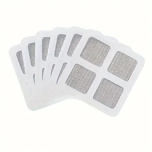 10 adet Anti engelleme filtre ekran saç yakalayıcı drenaj filtresi mutfak banyo tek kullanımlık zemin drenaj Sticker