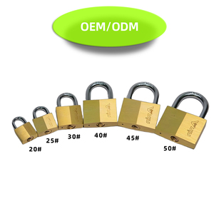 Cadenas antivol personnalisé avec logo, en laiton massif de 30 mm, type D, à double levier, avec clé primaire et secondaire, en acier - Product Image 6