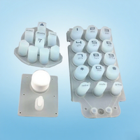 Silicone EPDM Vision nocturne bouton plat moule boutons poussoirs industriels joint coupe bouchon en caoutchouc pour les produits en caoutchouc Application