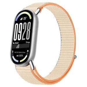 Bracelets de montre en nylon neufs en gros pour Mi Band 10/9/8 avec connecteur métallique, accessoires de montre connectée, bracelet à boucle auto-agrippante - Product Image 6