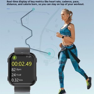 Auriculares T1 para Reloj Inteligente 2 en 1, TWS, Pantalla IPS Cuadrada, Resistentes al Agua, para Ejercicio - Product Image 3