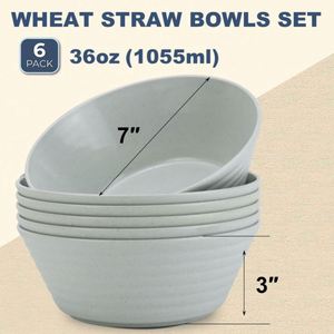 Juego de Tazones para Sopa Irrompibles, Aptos para Microondas, Hechos de Plástico de Paja de Trigo - Product Image 2