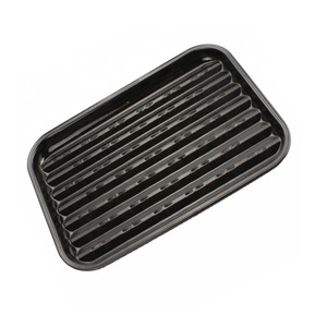 Rectangular Enamel Grill Pan With Holes For BBQ Grilling Meat And Steak Easy Cleaning Non Stick Baking Pan - Product Image 2