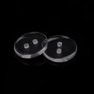 Supplier Direct Sales Resin Plastic Sewing 2-hole Or 4-hole Shirt Transparent Plastic Clothing Buttons Buttons For Clothing