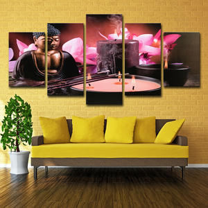 Candelero Rosa orquídea cartel contemporáneo pared arte lienzo impresión moderna Buda pintura para SPA <span class=keywords><strong>Club</strong></span> Decoración - Product Image 5