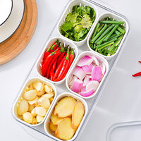 Boîte de rangement multifonctionnelle pour réfrigérateur avec paniers d'égouttage, boîtes de rangement pour réfrigérateur, conteneurs en PET transparent avec couvercles