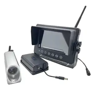 720P叉式叉车无线分屏无线叉车摄像头系统AHD带激光的前置备用摄像头套件