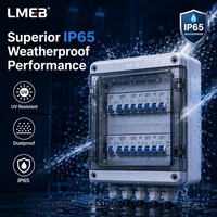 Caja de conexiones de PVC y plástico ABS resistente al agua para exteriores HT 12, nivel de protección IP65 para proyectos electrónicos, carcasas de PC