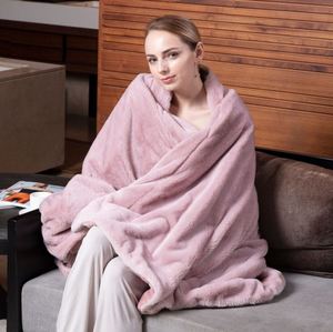 Couverture chauffante électrique en fausse fourrure, plaid chauffant de lit, nouveauté 2020 - Product Image 6
