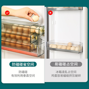กล่องเก็บไข่ Shengleju แบบใส ดึงออกได้ ใช้ในตู้เย็น ช่วยรักษาความสดใหม่ สำหรับใช้ในครัวเรือน ทำจากวัสดุ PP - Product Image 5