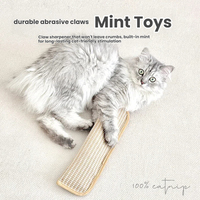 Jouet écologique pour animaux de compagnie : Coussin à chatouiller en sisal naturel et herbe à chat, résistant aux morsures, griffoir pour chats, jouets d'enrichissement pour chats, vente en gros, lot en vrac, 100% naturel