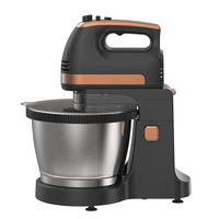 Batteur sur socle électrique 300W avec moteur haute vitesse, bol mélangeur auto-rotatif en acier inoxydable 3,5L, outil de cuisine domestique simple à commande tactile