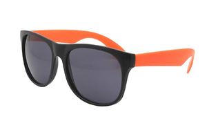 Gafas de sol retro personalizadas estilo de moda unisex con marco de PC negro y <span class=keywords><strong>Lentes</strong></span> de vidrio polarizado UV400 superficie mate de neón - Product Image 6