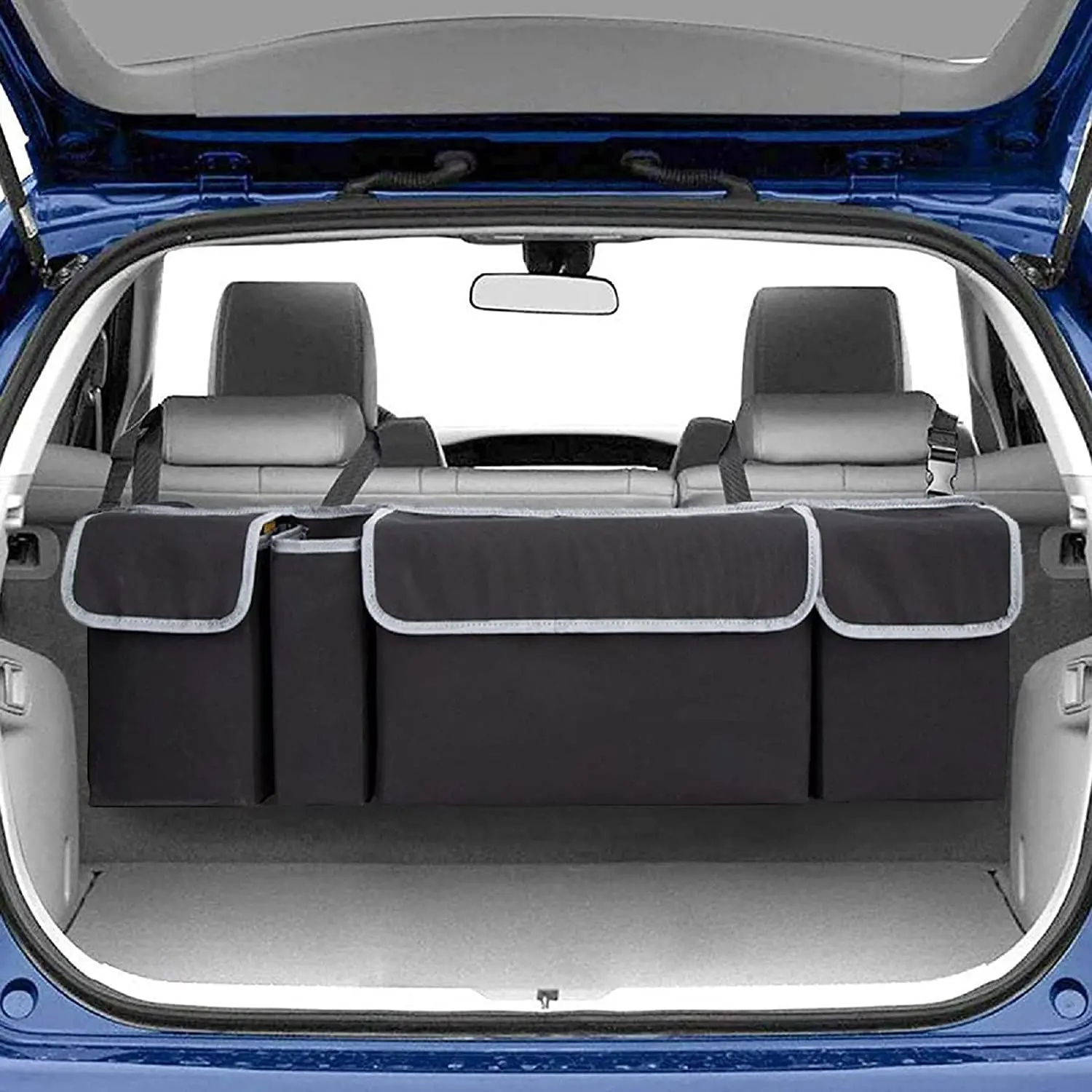 QEEPEI Custom Backseat Hanging Organizer Car Organizer With 8 Large Storage Bag For SUV Trunk Space Saving Expert