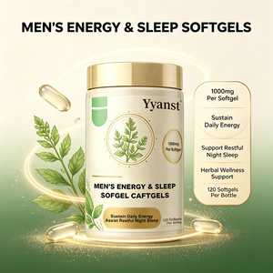 Capsules molles Énergie & Sommeil pour Hommes 1000mg 120 unités – Soin Nutritionnel Quotidien Jour et Nuit pour Hommes Adultes – Étiquette Personnalisée OEM - Product Image 3