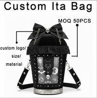 Sac Ita Unique et Personnalisable en Forme de Guitare avec Fenêtre Transparente en PVC, Sac Ita Durable en PU, Style Rock 'n' Roll pour Voyageurs et Amateurs de Musique