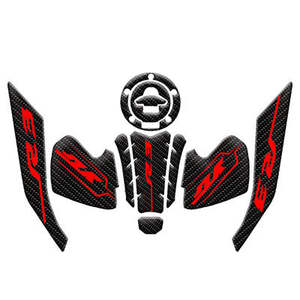 חדש xyracing סיבי פחמן עמיד מים אופנוע מדבקה גז שמן מיכל משטח מגן מדקל עבור yamaha yzf r3 שונה - Product Image 6