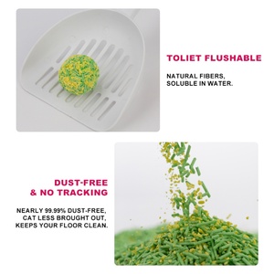Arena para Gatos de Grado Alimenticio, Mezcla de Maíz y Tofu Natural, 100% Biodegradable, Compostable, Aglomerante, Libre de Polvo, Ecológica - Product Image 3