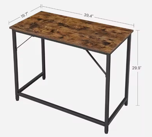 Hiện Đại Công Nghiệp Phong Cách Kim Loại Khung Nhà Văn Phòng Bàn Mộc Mạc Brown & Đen Chơi Game Bàn Máy Tính Cho Không Gian Nhỏ - Product Image 3