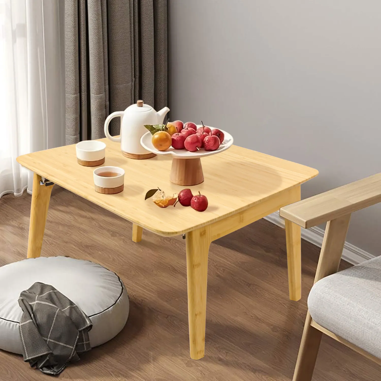 GL Home Office pieghevole in bambù personalizzato tavolo da tè di alta qualità tavolo Computer caffè migliore per sala da pranzo