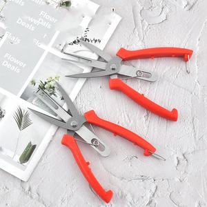 Ciseaux de fleuriste à double lame pour jardin, avec poignée confortable antidérapante, outils de coupe pliables, cisailles à fleurs avec manche en plastique - Product Image 3