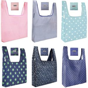 New Recycle Eco Friendly Wholesale Polyester <b>Foldable</b> Shopping <b>Bag</b> Reusable Grocery <b>Bags</b> - Product Image 3