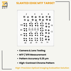 Cible de test de résolution à bords inclinés pour l'analyse des performances des systèmes optiques et des objectifs de caméras de vision industrielle, et l'analyse <span class=keywords><strong>SFR</strong></span> - Product Image 2