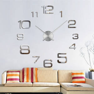 En stock Offre Spéciale <span class=keywords><strong>horloge</strong></span> murale autocollante moderne 3d de la plus grande taille pour la décoration intérieure - Product Image 4