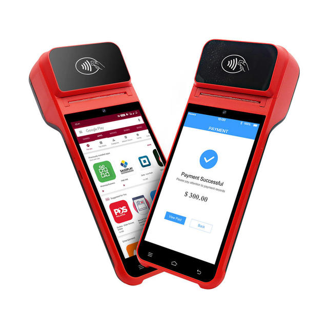 Chinese Manufacturer 5.5" Credit Card Machine Portable Payment Smart Retail Handheld Mobile Pos Android Terminal with Printer