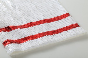 Top informal de béisbol con lentejuelas para <span class=keywords><strong>mujer</strong></span>, Jersey corto y largo, barcos rápidos para tejanos - Product Image 6