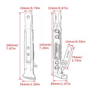 Accessoires pour motos, vente en gros de béquilles latérales universelles extensibles en alliage d'aluminium réglables pour moto - Product Image 5