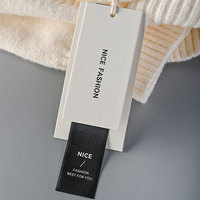 Etiquetas Colgantes para Ropa Hechas a Medida, Ecológicas, de Papel Reciclado, Estilo Básico, Sensación de Alta Gama, Elegantes y Sencillas, para Hombre y Mujer, con Logotipo Personalizado