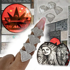 Nouvelles bagues punk en laiton plaqué argent avec zircone cubique entièrement pavée, coupe princesse en forme <span class=keywords><strong>de</strong></span> cœur délicat, cadeau <span class=keywords><strong>de</strong></span> mariage, <span class=keywords><strong>fête</strong></span> <span class=keywords><strong>de</strong></span> fiançailles <span class=keywords><strong>2023</strong></span> - Product Image 2