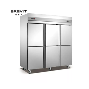 Refroidisseur d'air en acier inoxydable BREVIT, équipement de réfrigération avec compresseur, affichage numérique, dégivrage automatique, 9 étagères - Product Image 4