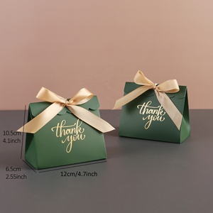 CSMD produttori cinesi pronti a <span class=keywords><strong>spedire</strong></span> pacchetto di dolci all'ingrosso Yiwu grazie bomboniere piccola scatola regalo verde per feste di matrimonio - Product Image 2