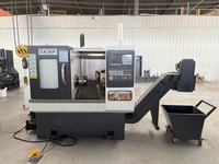 Torno CNC Automático de 3 Ejes CK36P de Alta Precisión con Bancada Plana para Procesamiento de Piezas Metálicas Pequeñas