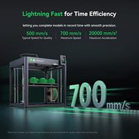 Untuk Printer 3D Creality Ender 5 Max Auto-Leveling Volume Cetak Besar 400x400x400mm Kecepatan 700mm/s Sistem Gigi Ganda Logam Penuh Industrial
