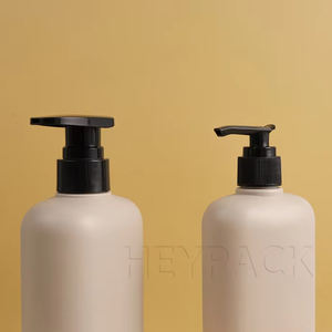 Marca Heypack, venta al por mayor, botella para mascotas ovalada cosmética de plástico PCR 100% ecológica personalizada con tapa de bomba - Product Image 5