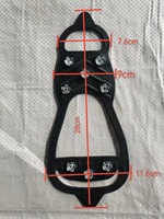 Chaussures de randonnée antidérapantes pour l'extérieur, chaussures de neige universelles à 8 crampons, vente en gros