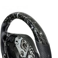 Nouveau volant sport en fibre de carbone forgé argenté compatible avec BMW E46 E60 E71 E81 E84 E91 E92