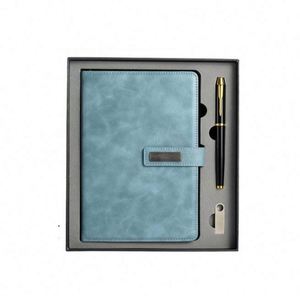 Set de Regalo de Lujo Promocional al por Mayor: Cuaderno de Negocios A5 con Bolígrafo y USB, Personalizado con Logotipo - Product Image 1