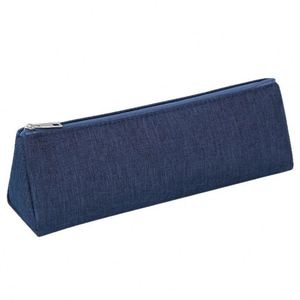 Étui à crayons triangulaire personnalisé imprimé avec fermeture éclair longue et doublure en polyester à motif de dessin animé - Product Image 4