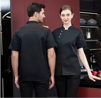 Vêtements de travail professionnels : T-shirt blanc pour la restauration, la cuisine, le chef, le boulanger, le serveur, l'hôtelier, la veste de cuisinier, la tenue de café, l'ensemble de travail