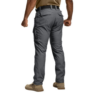 Pantalon tactique décontracté <span class=keywords><strong>gris</strong></span> TOPTACPRO, fermeture éclair, élastique, résistant aux déchirures, imperméable, respirant, coupe-vent, polyester, cargo sportif - Product Image 2