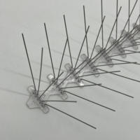 Piques anti-oiseaux en acier inoxydable en gros, base de 48 cm, 60 piques, légères, solution répulsive pour le contrôle des animaux et des insectes, anti-pigeons et anti-mouches